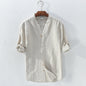 Camicia Coreana in Lino - Old Money®