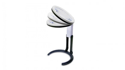 KONUS FLEXO-120 Lente da Lavoro, Zoom 2x-5x con Luce, Batterie Incluse