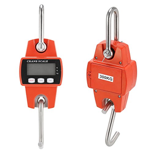 DIGITALE HÄNGEKRAANWAAGE 300 KG MIT FEDERWAAGE INDUSTRIELLEM HAKEN