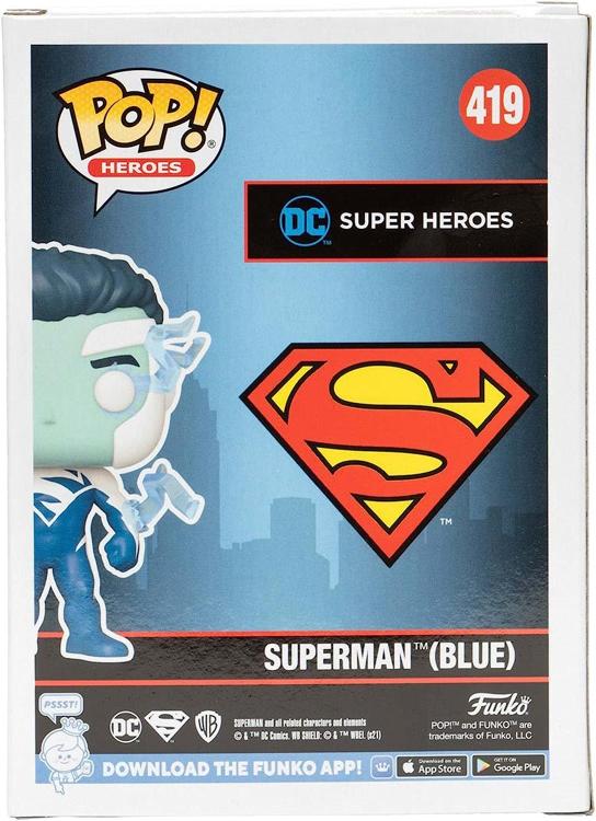 Funko Pop! DC Heroes (419) Superman (Blau) 2021 Fall Convention Limited Edition