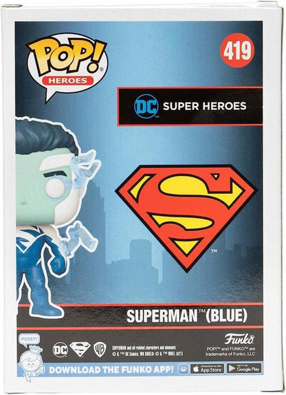 Funko Pop! DC Heroes (419) Superman (Blau) 2021 Fall Convention Limited Edition
