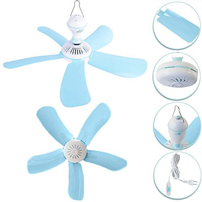 Deckenventilator 15W 5 Flügel Kaltwind Zum Aufhängen Für Heißen Sommer