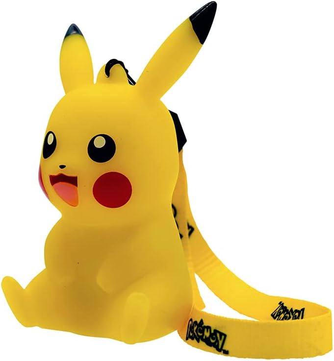 Pokemon Teknofun tragbare Pikachu-Lampe, offiziell, 9cm, gelb, Rucksack