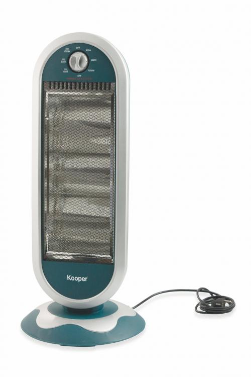 Kooper Halogenheizung Oszillierend Rotierend 3 Heizelemente 1200W Florida Home