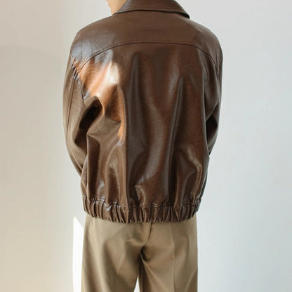 Giacca Casual in pelle Uomo
