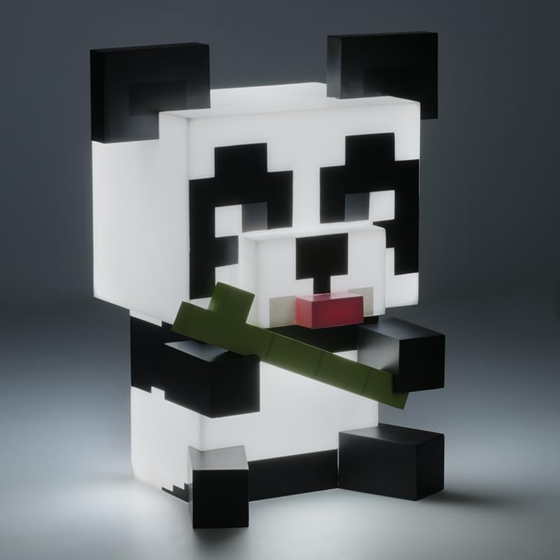 Paladone Lampada Minecraft Panda - Lampada Luce Led Notturna A Batterie AAA