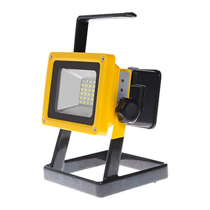 Faro Faretto Led Portatile 10W +2W Luce Lavoro Con Batteria Ricaricabile Lampada