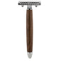 Fatip Safety Razor Wood Walnut Handle Gentle Head\42134