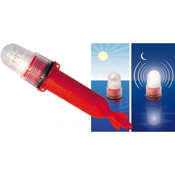 Leuchtboje LED Dämmerungsschalter Bojenlampe Schwimmer Fischerei