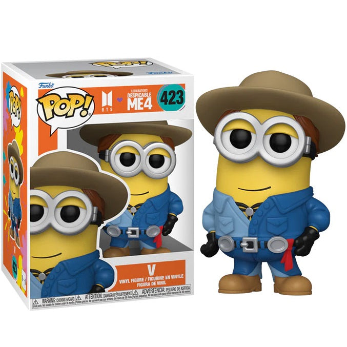 Funko Pop! Movies Ich - Einfach unverbesserlich 4 X Bts (423) Minion V Vinyl Figur 9cm
