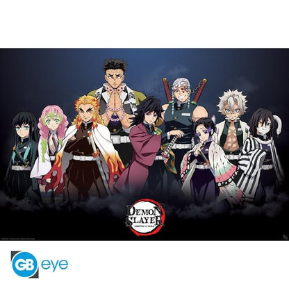 ABYSTYLE MAXI POSTER DEMON SLAYER: "PILLARS" DIE SÄULEN (GB EYE) 91,5x61cm