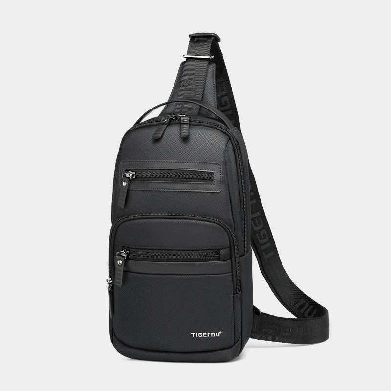 Nuova borsa da petto impermeabile da uomo, leggera, elegante e con grande capacità.