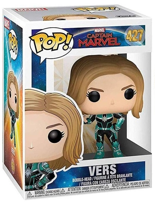 Funko Pop! Marvel Captain Marvel (427) Vers Vinyl Figur 9cm Sammlerstatue