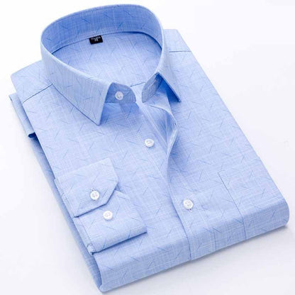 Camicia Casual da Uomo a Maniche Lunghe in Cotone – Comfort e Stile per Ogni Occasione