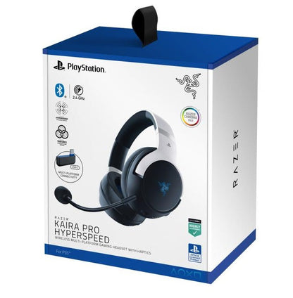 Razer Kaira Hyperspeed Cuffie Sony Ps5 Wireless Playstation 5 Pulse 3D White