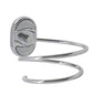 Wall-Mounted Hair Dryer Holder Spiral Design Steel Bathroom Accessory