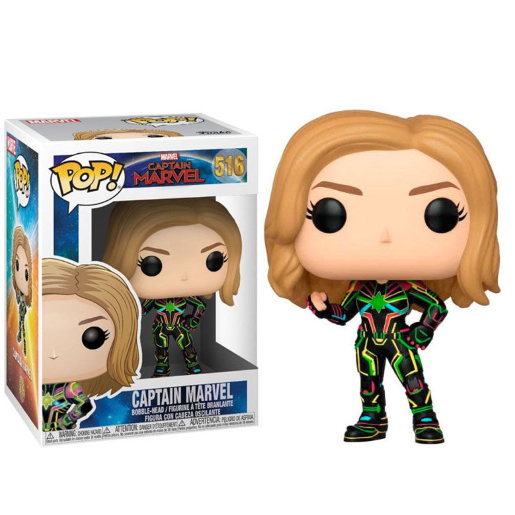 Funko Pop Marvel Captain Marvel (516) Captain Marvel Vinylfigur Brie Larson