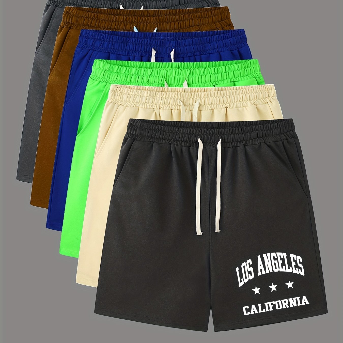 Pantaloncini Comodi Con Stampa Di Lettere, Pantaloncini Da Uomo Casual Leggermente Elasticizzati Con Coulisse In Vita Per Il Resort Estivo Sulla Spiaggia Di Pallacanestro