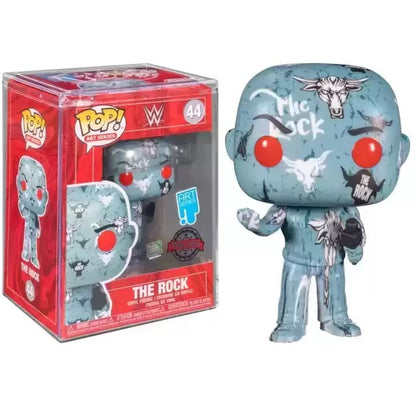 Funko Pop! WWE (44) Artist Series: The Rock mit Hülle „Special Edition“ Figur 9 cm