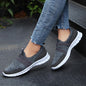 Women's athletic sneakers, women's fitness shoes with stretchy rubber sole