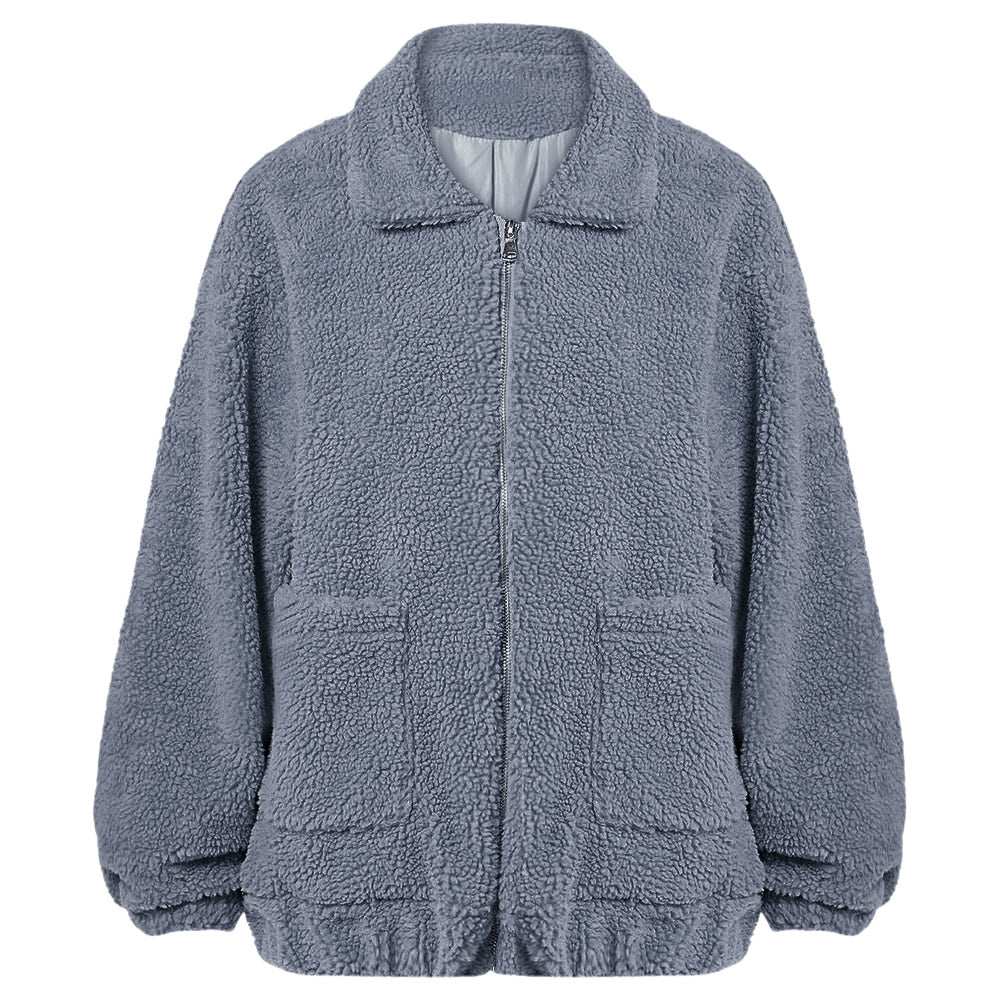 Giubbotto soft donna in cotone e lana