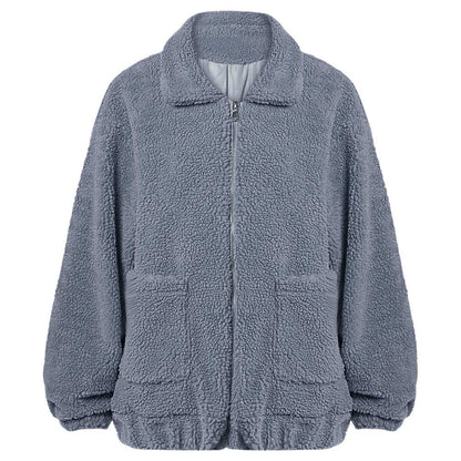 Giubbotto soft donna in cotone e lana