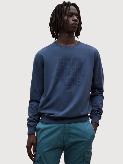 BARDERA SWEATSHIRT MAN Steel Blue | Ecoalf