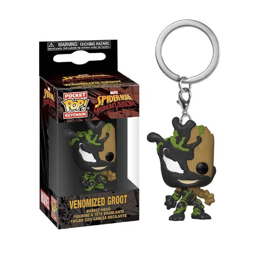 Funko Pop! Pocket Marvel Spider-Man Maximum Venom (Venomized Groot) Schlüsselanhänger