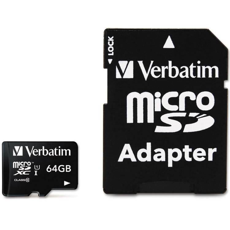 Verbatim Premium microSDHC Speicherkarte 64 GB Micro SD Speicherkarte/Adapter V10 Klasse 10