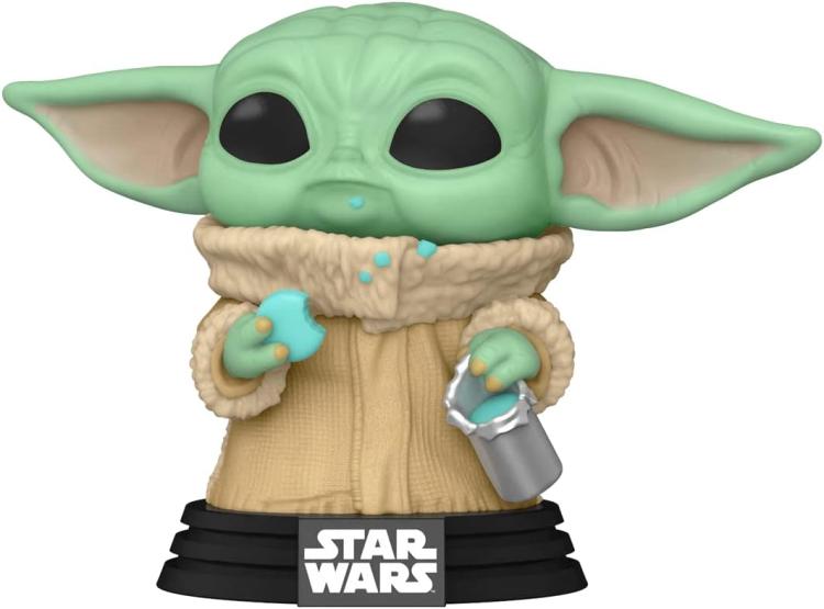 Funko Pop ! & Tee Star Wars Mandalorian Grogu With Cookie (The Child, Baby Yoda)
