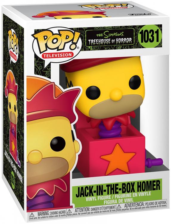 Funko Pop! Die Simpsons – (1031) Homer Jack-in-the-Box Vinylfigur 9cm