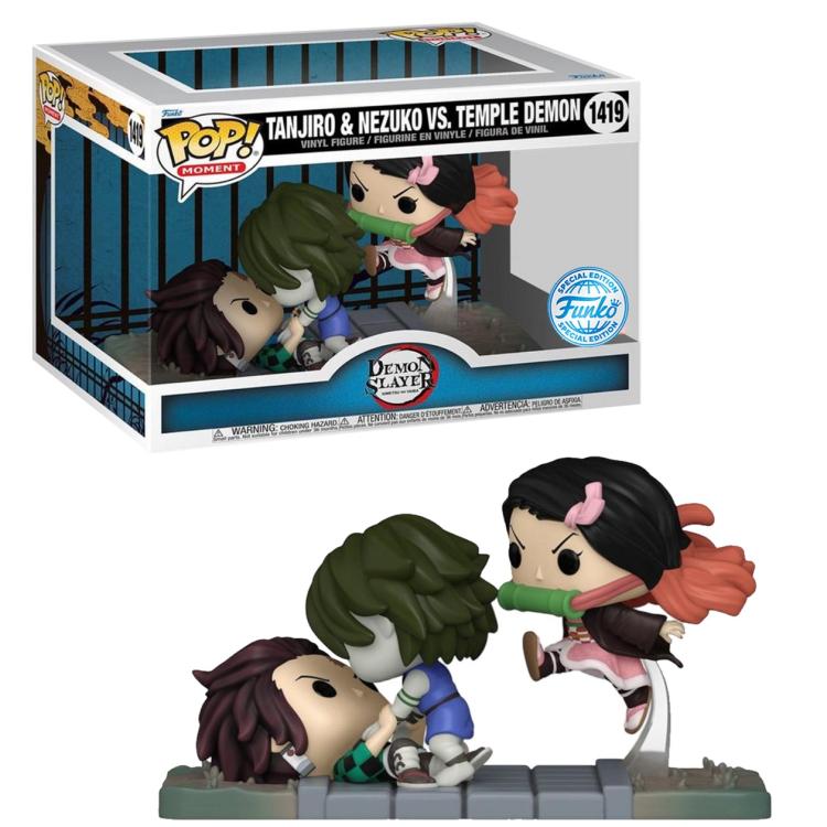 Funko Pop! Animation Demon Slayer – (1419) Tanjiro & Nezuko vs. Tempeldämon