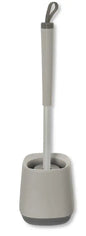 Ducato Grey Toilet Brush Holder with Aluminium Handle and Silicone Bristles – Feridras