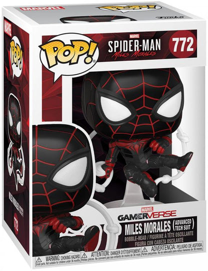 Funko Pop! Spider-Man Miles Morales - (772) Advanced Tech Suit Figur 9cm