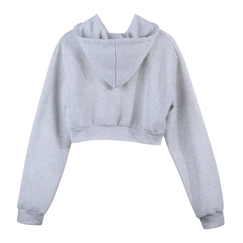 Felpa donna con cappuccio in cotone