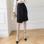 Women's autumn-winter long skirt, high-waisted skirt
