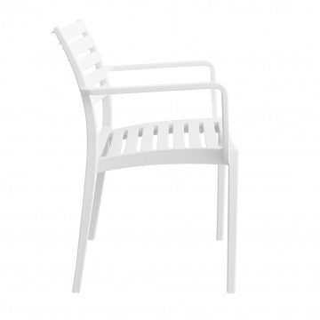 Stapelbarer Sessel Eveline aus Polypropylen – Maße: 58,5x55,2x84cm
