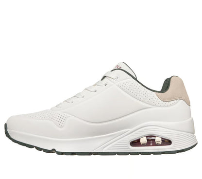 Skechers scarpa sneakers da uomo UNO - Suited On Air 183004/WGRN bianco-verde
