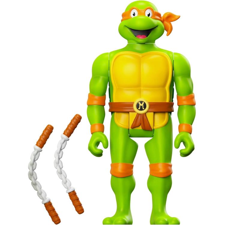 Reaction Super7 Complete Set 4Pcs Ninja Turtles Action Figure Turtle Tmnt 10Cm