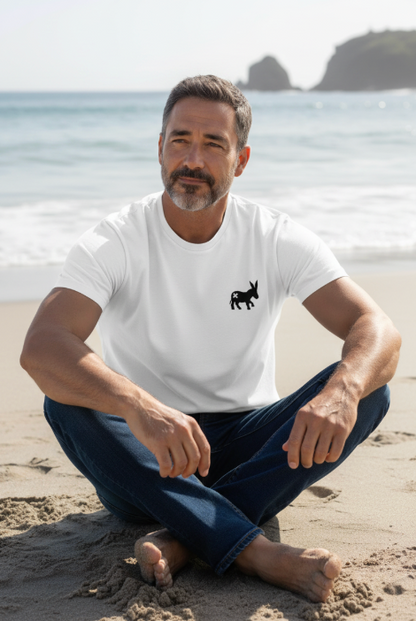 T-shirt Classic Logo Uomo White/Black