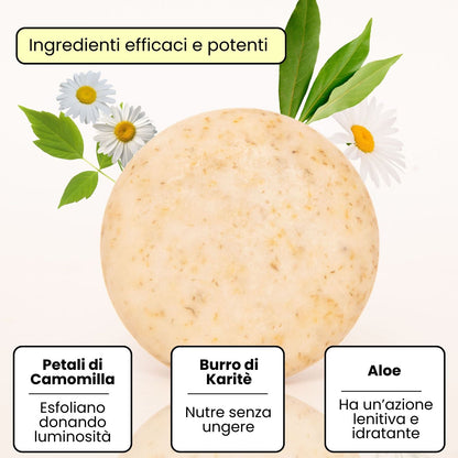 Detergente viso esfoliante