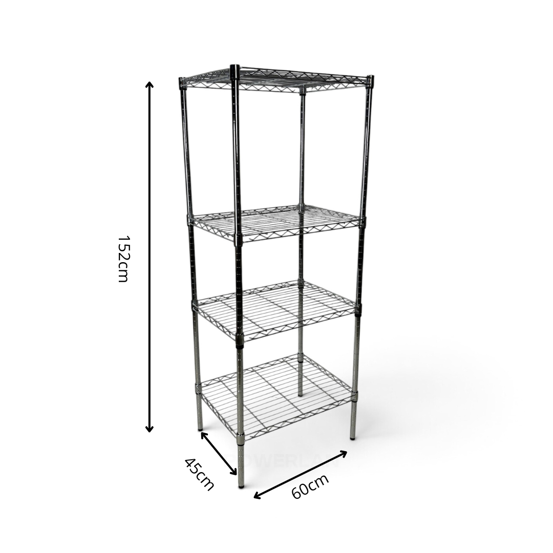 Scaffale Metallika H 152cm  – 4 Ripiani 60×45 cm