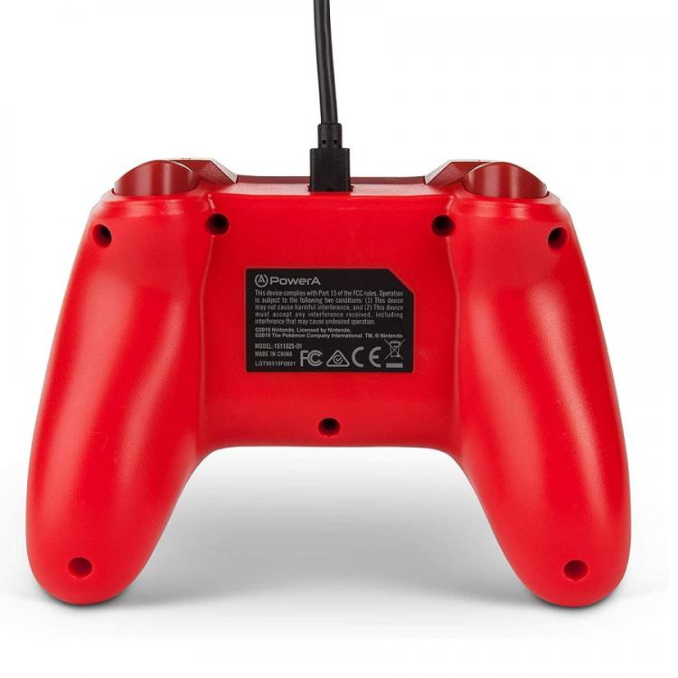 Powera Wired Controller Nintendo Switch Glurak Pokémon Rot Joystick Rot
