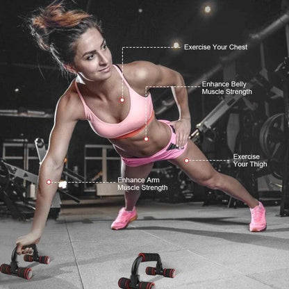 Liegestützgriffe Push Up Ständer Stange Brust Schulter Training Fitnessstudio