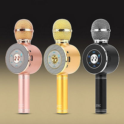 Microfono Karaoke Altoparlante Bluetooth Wireless Con Speaker Cassa Led -No Filo