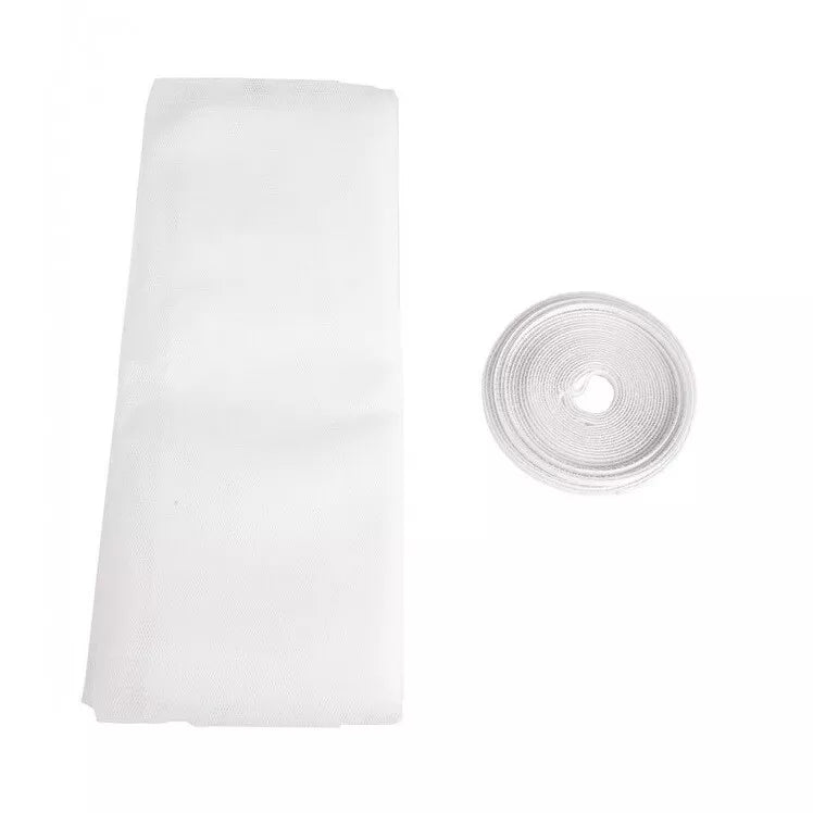 Zanzariera 150x150 Per Finestre A Rete Strappo Biadesivo Tenda Universale Bianco