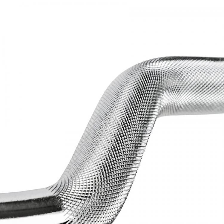 HB Bilanciere Curl 120Cm Ø25MM Acciaio Manubrio Barra Curva Bodybuilding 1,20M