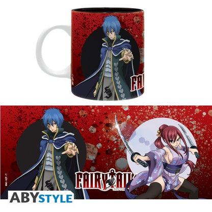 Abystyle - Tasse FAIRY TAIL (Erza und Jellal) Logo Becher Keramik 320ml