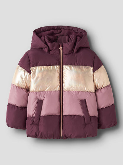 name it giacca imbottita bimba con cappuccio 13243660 fico