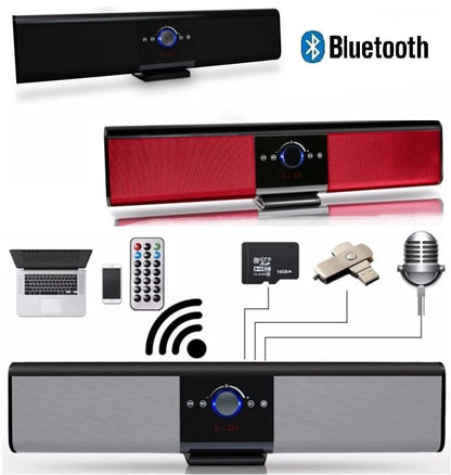 Soundbar Lautsprecher Bluetooth Karaoke Radio Stereo Hifi Subwoofer USB SD
